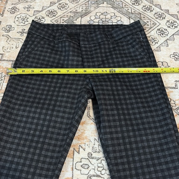KUT FROM THE KLOTH 6 Elyse Checkered mid rise Skinny black plaid pants - Picture 6 of 12